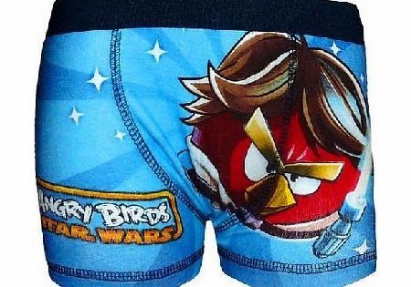 Angry Birds Star Wars Official Gift 1 Pack Boys Boxer Shorts Blue 9-10 Years
