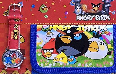 Angry Birds Wristwatch with Wallet Birthday Gift Present