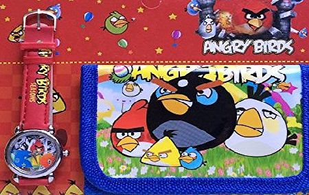 Angry Birds Wristwatch with Wallet Birthday Gift Present