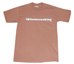 I LOVE HOMECOOKING print reversible t-shirt