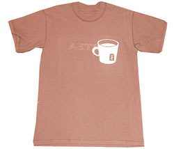 Tea print reversible t-shirt
