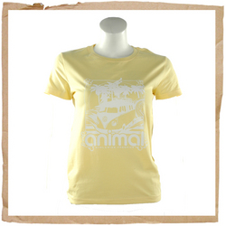 Animal A-Ha Basic Tee Yellow