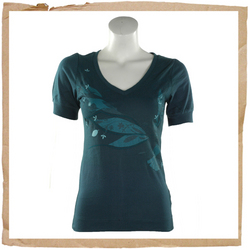 Animal Akamina V Neck Tee Atlantic