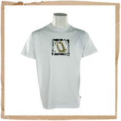 Animal Badger Crew Printed Tee White