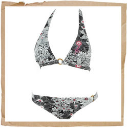 Animal Big Tiny Bikini Black/White