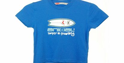 Boys Animal Barrel Tee Shirt. Vivid Blue