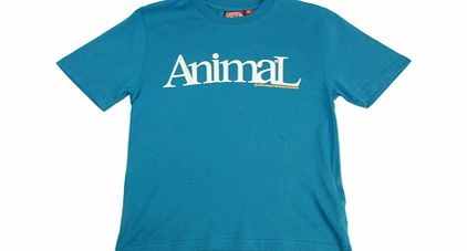 Boys Animal Carson Crew Printed T-Shirt. Faience