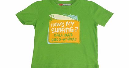 Boys Toddler Animal Kwania Crew Printed T-Shirt.