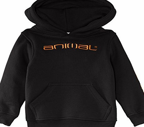 Animal Boys Flipa Hoodie, Black, 11 Years (Manufacturer Size:Medium)