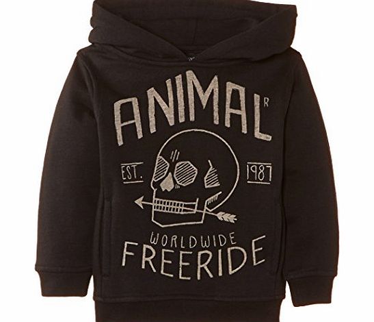 Animal Boys Forz Hoodie, Black, 13 Years (Manufacturer Size:Large)