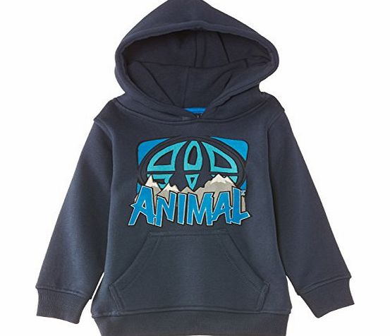 Animal Boys Frontflip Hoodie, Blue (Indigo), 3 Years (Manufacturer Size:3/4)