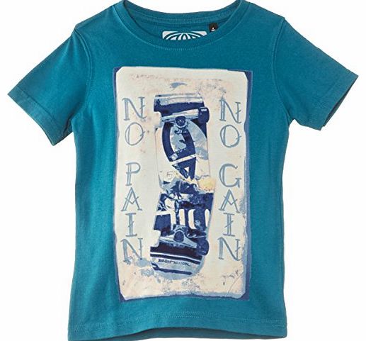 Boys Hacksaw T-Shirt, Blue (Teal), 7 Years (Manufacturer Size:X-Small)