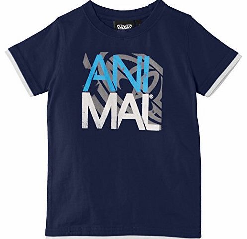 Animal Boys Hanoo T-Shirt, Blue (Indigo), 11 Years (Manufacturer Size:Medium)