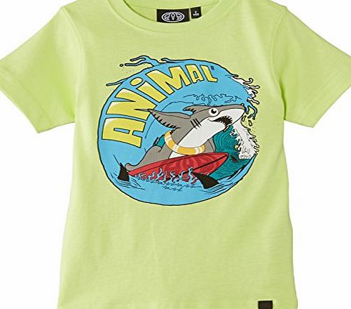 Animal Boys Heeli T-Shirt, Green (Lime), 5 Years (Manufacturer Size:5/6)