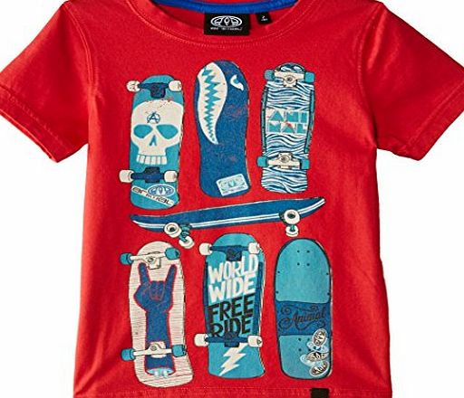 Animal Boys Helter T-Shirt, Multicoloured (Hibiscus), 9 Years (Manufacturer Size:Small)