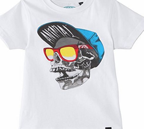 Animal Boys Hipsta T-Shirt, White, 13 Years (Manufacturer Size:Large)