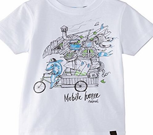 Animal Boys Hollee T-Shirt, White, 3 Years (Manufacturer Size:3/4)