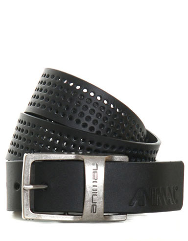 Animal Cathode Leather belt - Black