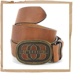 Animal Corp Leather Belt Brown
