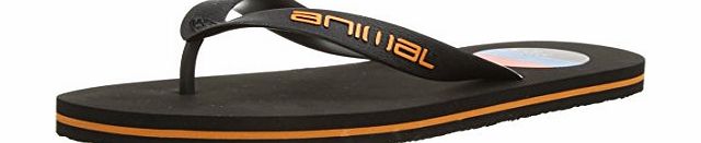 Animal Costaz, Men Flip Flop, Black (002 Black), 10 UK (44 1/2 EU)