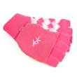 Animal Diamond Knit Combo Gloves - Carmine