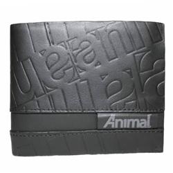 Animal Egypt Leather Wallet - Black