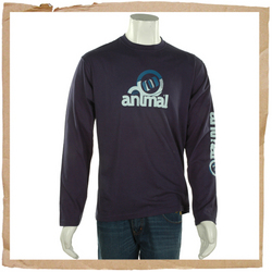 Animal Fawn Long Sleeve Tee Mood Indigo