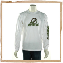 Animal Fawn Long Sleeve Tee White