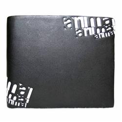 animal Finland Leather Wallet - Black