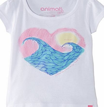Animal Girls Amalla T-Shirt, White, 9 Years (Manufacturer Size:Small)