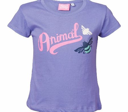 Animal Girls Inf Basic T-Shirt Lavender