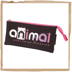 Animal Girls Pencil Case Black/Pink