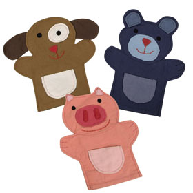 Hand Puppets (Set of 3)