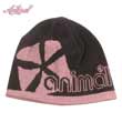 Animal Holly Beanie Hat - Chocolate