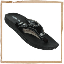 Animal Hooper Flip Flop Black