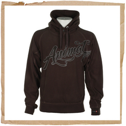 Animal Kinnara Hooded Fleece Raven