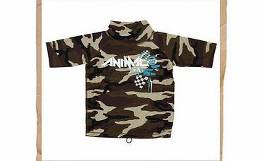 Animal Kipper Jnr Rash Vest Camo