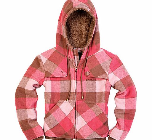 Ladies Animal Bamboo Palm Short Hooded Parka B47 Acorn