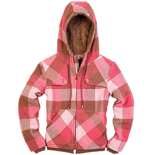 Animal Ladies Animal Bamboo Palm Short Hooded Parka B47