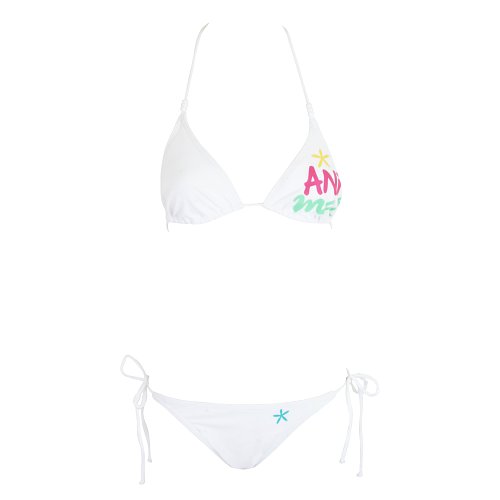 Animal Ladies Animal Begoony Triangle Bikini 001 White