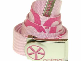 Animal Ladies Animal Corp Web Belt. Pink