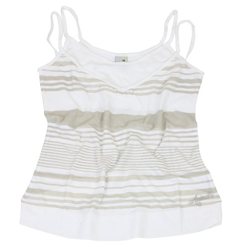 Animal Ladies Animal Gonzo Lurex Stripe Cami 001 White