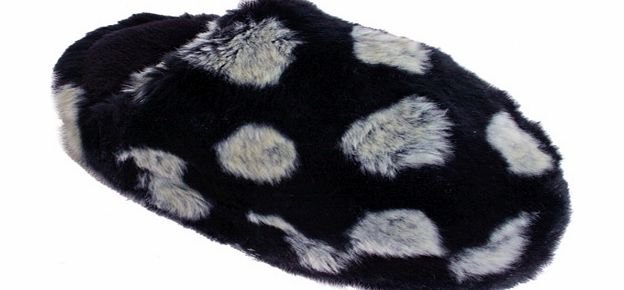 Ladies Animal Nyala Slippers 605 Black/white