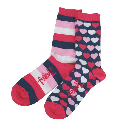 Animal Ladies Animal Oz Twin Pack Sox 451 Varsity
