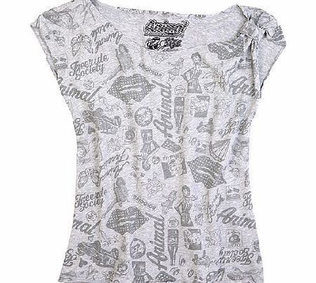 Animal Ladies Animal Poppy Sleeveless Top 103 Grey Marl
