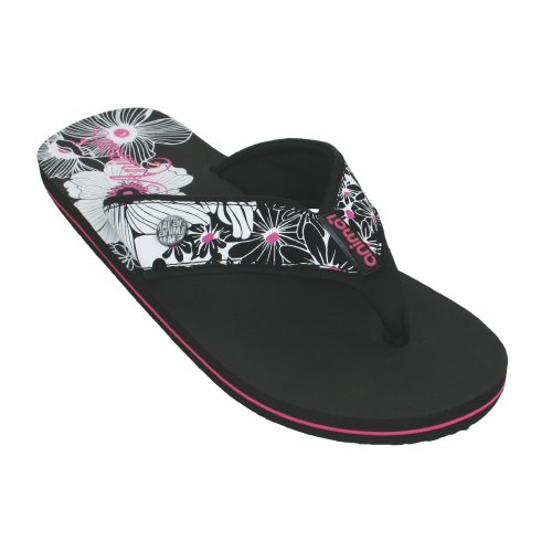 Ladies Animal Swish Flip Flop 002 Black