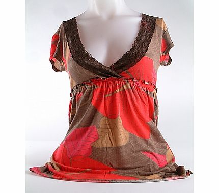 Animal Ladies AOP TEE WP409 - CHOCOLATE B