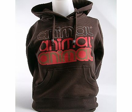 Animal Ladies BASIC HOODY WP434 - CHOCOLATE B