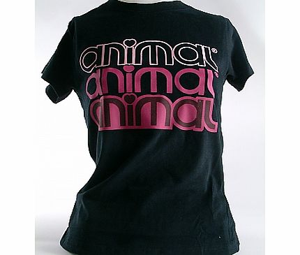 Animal Ladies BASIC TEE WP404 - BLACK
