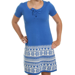 Animal Ladies Easom Knit dress - Victoria Blue